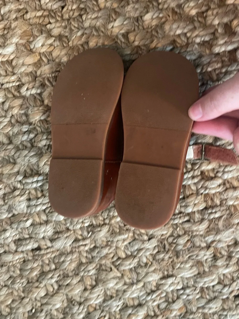 Felix & Flora T-Strap Mary Jane’s Size 9 Cognac Brown